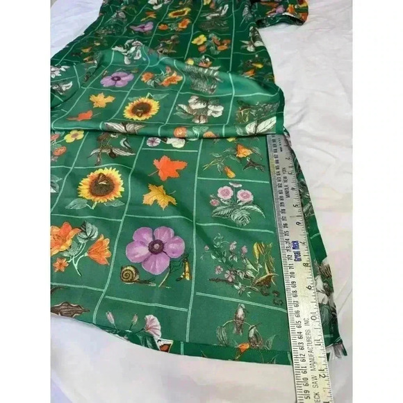 Floral Green Midi Dress - Picture 12 of 13